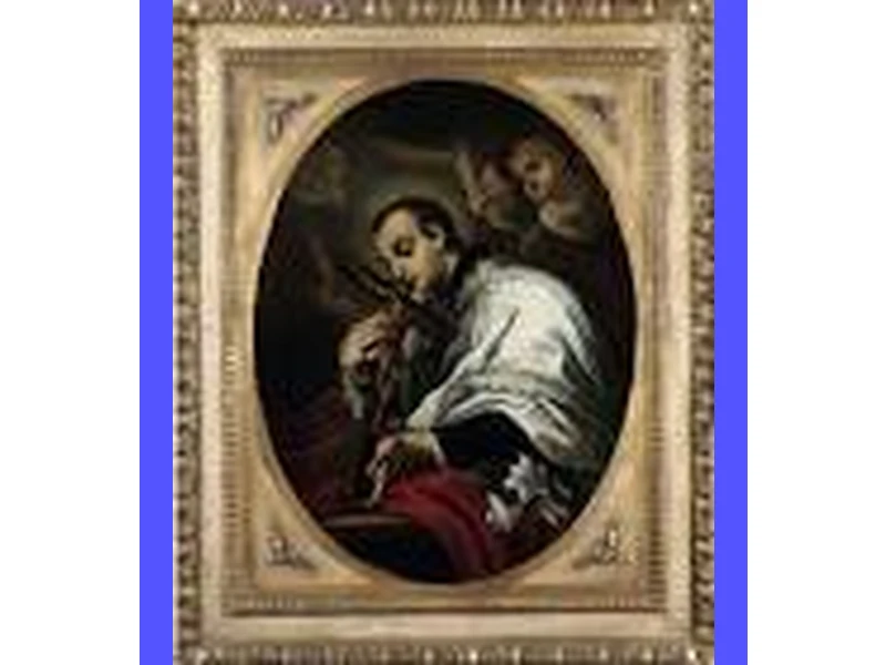 Immagine di San Luigi Gonzaga, patrono della gioventù e degli studenti, simboleggia conforto e protezione nelle preghiere dei fedeli.