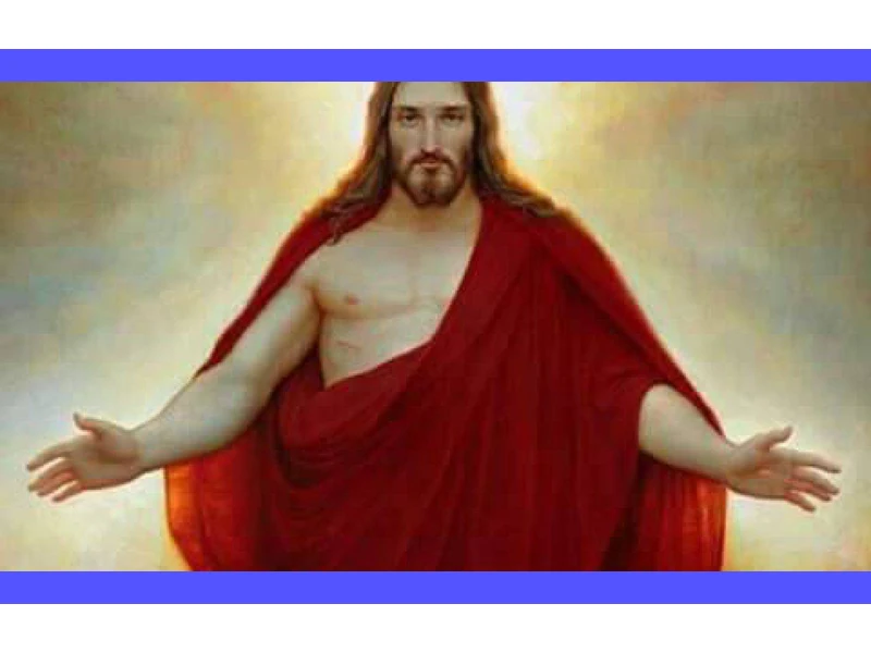 Un'immagine di una persona in preghiera, illuminata da una luce divina, con il Sangue di Gesù come simbolo di protezione e redenzione.