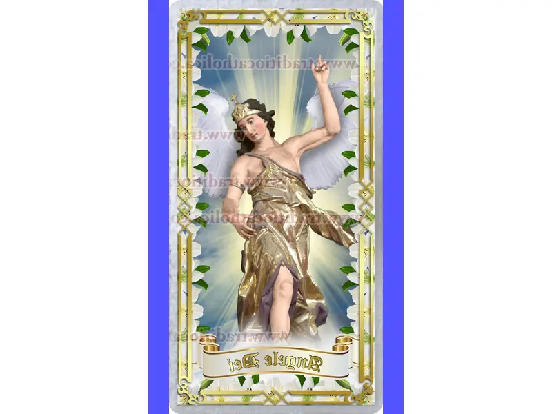Immagine rappresentativa dell'Angelo Custode protettivo, simboleggiante la connessione spirituale e il supporto divino attraverso le preghiere per la protezione personale.