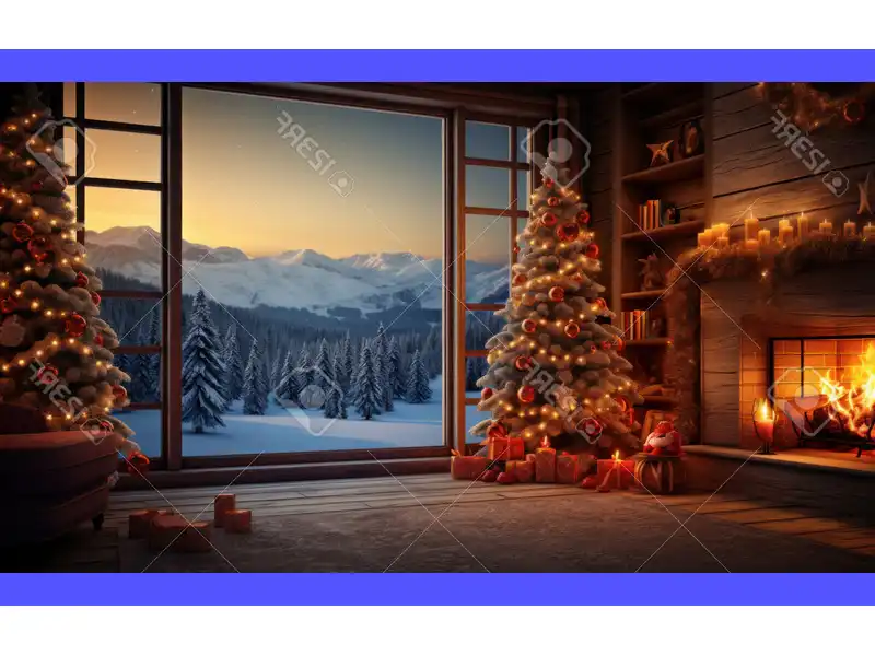 Immagine di un ambiente accogliente e rilassante, con candele accese e decorazioni natalizie, che trasmette pace e serenità in attesa del Natale, accompagnata dalla scritta 'Preghiere dell'Avvento per vivere serenamente le festività'
