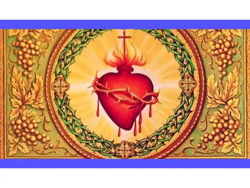 L'immagine mostra una persona in preghiera davanti al Sacro Cuore, simbolo di devozione e speranza. Rappresenta la ricerca di pace interiore e la connessione spirituale attraverso le preghiere rivolte al Cuore Sacro, un gesto di fiducia e consolazione per l'anima in cerca di conforto e guida divina.